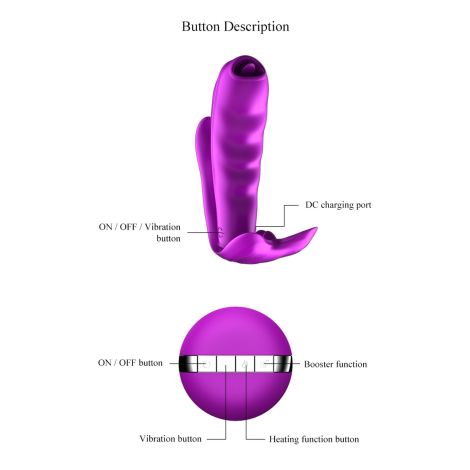 Stymulator-Silicone Panty Vibrator USB 7 Function / Heating - 14