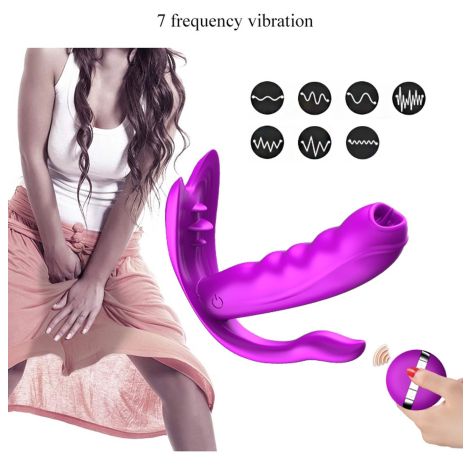 Stymulator-Silicone Panty Vibrator USB 7 Function / Heating - 16