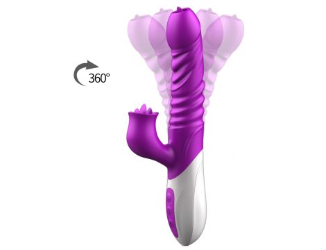 Wibrator-Silicone Vibrator USB 10 Function and Thrusting Function / Heating - 5