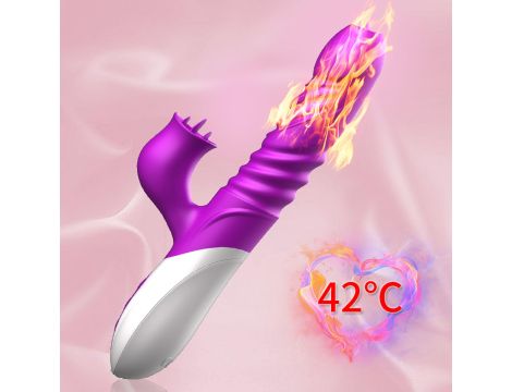 Wibrator-Silicone Vibrator USB 10 Function and Thrusting Function / Heating - 8