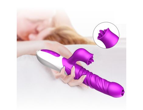 Wibrator-Silicone Vibrator USB 10 Function and Thrusting Function / Heating - 12