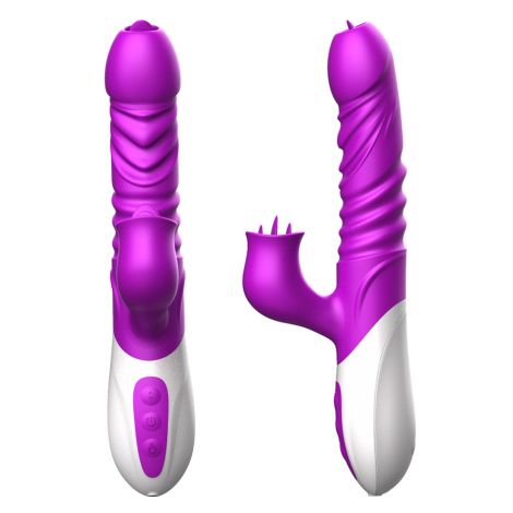 Wibrator-Silicone Vibrator USB 10 Function and Thrusting Function / Heating - 2