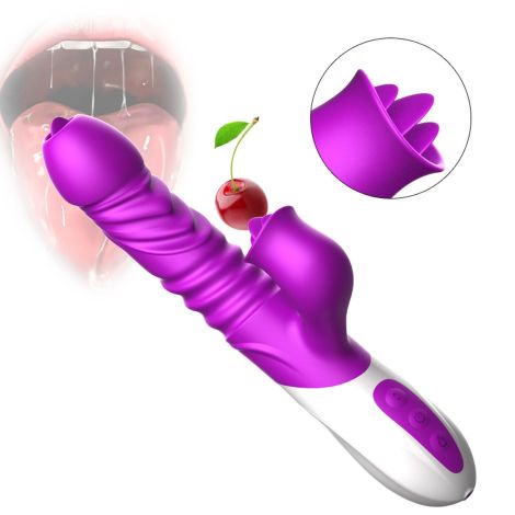 Wibrator-Silicone Vibrator USB 10 Function and Thrusting Function / Heating - 4