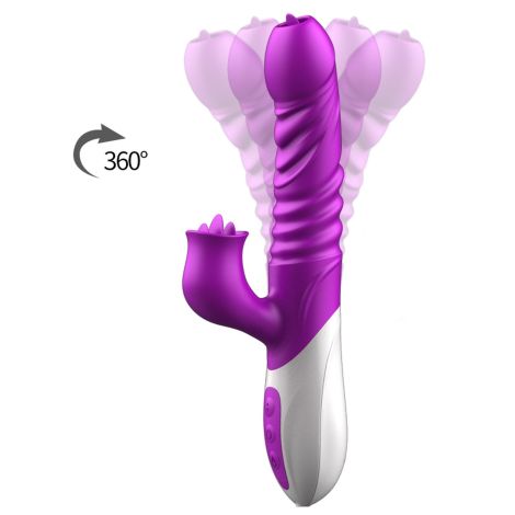 Wibrator-Silicone Vibrator USB 10 Function and Thrusting Function / Heating - 5