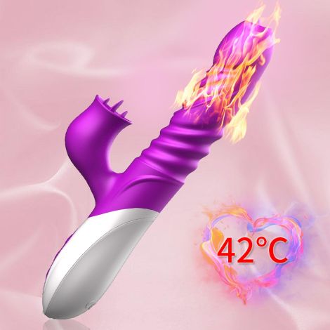 Wibrator-Silicone Vibrator USB 10 Function and Thrusting Function / Heating - 8