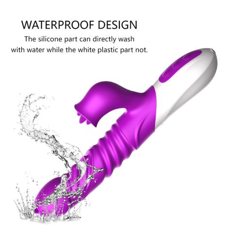 Wibrator-Silicone Vibrator USB 10 Function and Thrusting Function / Heating - 9