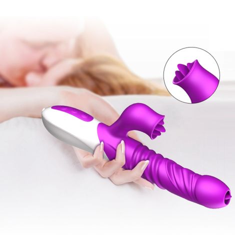 Wibrator-Silicone Vibrator USB 10 Function and Thrusting Function / Heating - 12