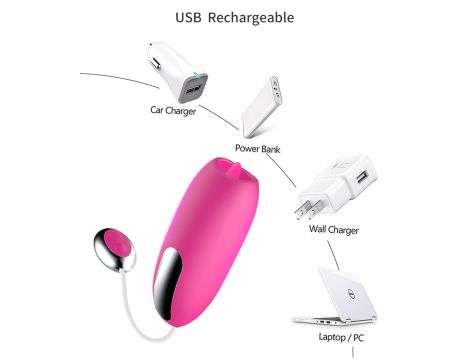 Stymulator-Silicone Clit Massager USB 7 function / Heating - 6