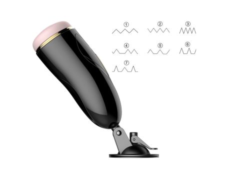 Masturbator-Vibrating Masturbation Cup USB 7 + Interactive Function / Talk Mode - 4