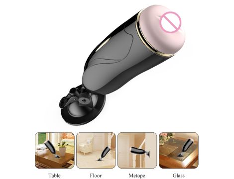 Masturbator-Vibrating Masturbation Cup USB 7 + Interactive Function / Talk Mode - 8