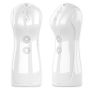 Masturbator - B - Series - Vibrating and Flashing Masturbation Cup USB 7+7 Function / Talk Mode (White) - 3