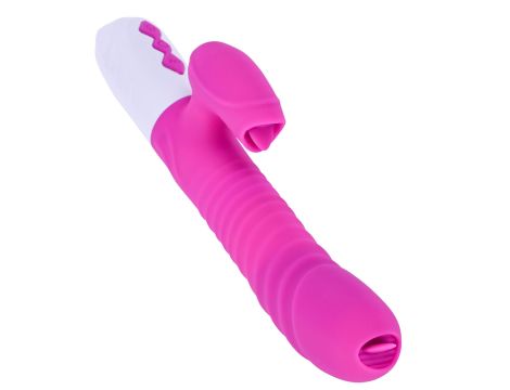 Wibrator-Silicone Vibrator USB 7 Function and Thrusting Function / Heating, purple