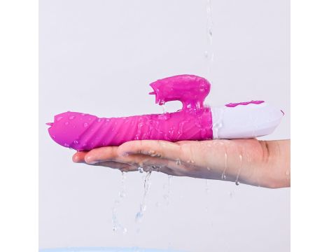 Wibrator-Silicone Vibrator USB 7 Function and Thrusting Function / Heating, purple - 2