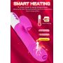 Wibrator-Silicone Vibrator USB 7 Function and Thrusting Function / Heating, purple - 5