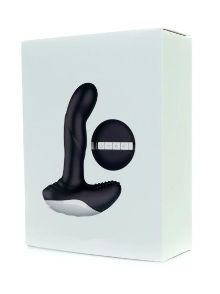 Wibrator-Silicone Massager USB 7 Function + Pulsator / Heating BLACK - 15