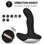 Wibrator-Silicone Massager USB 7 Function + Pulsator / Heating BLACK - 12