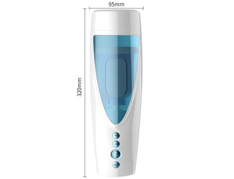 Masturbator-Vibrating, Rotating and Flashing Masturbation USB 10+10 Function / Talk Mode - 5