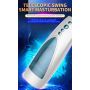 Masturbator-Vibrating, Rotating and Flashing Masturbation USB 10+10 Function / Talk Mode - 9