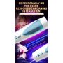 Masturbator-Vibrating, Rotating and Flashing Masturbation USB 10+10 Function / Talk Mode - 12