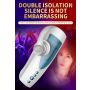 Masturbator-Vibrating, Rotating and Flashing Masturbation USB 10+10 Function / Talk Mode - 16