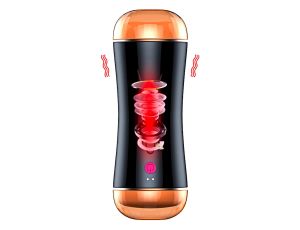 Masturbator-Vibrating Masturbation Cup USB 10 function + Interactive Function / Double Ends - image 2