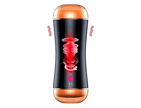 Masturbator-Vibrating Masturbation Cup USB 10 function + Interactive Function / Double Ends - 2