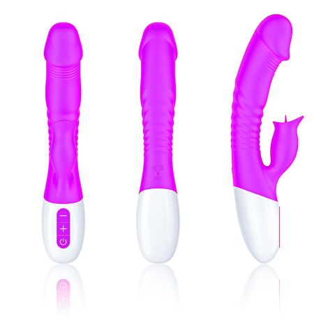 Wibrator-Silicon, Vibrator 7 Function and Heating Mode, Purple - 9