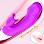 Wibrator-Silicon, Vibrator 7 Function and Heating Mode, Purple - 9