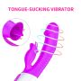 Wibrator-Silicon, Vibrator 7 Function and Heating Mode, Purple - 11