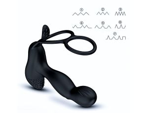 Wibrator-Silicone Massager 7 Function and Heating Function, Black - image 2