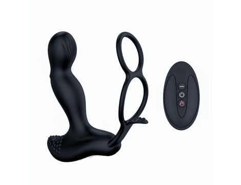 Wibrator-Silicone Massager 7 Function and Heating Function, Black