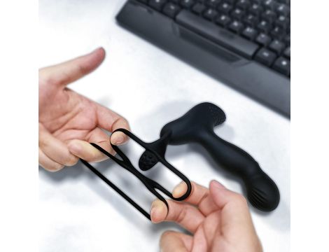 Wibrator-Silicone Massager 7 Function and Heating Function, Black - 16