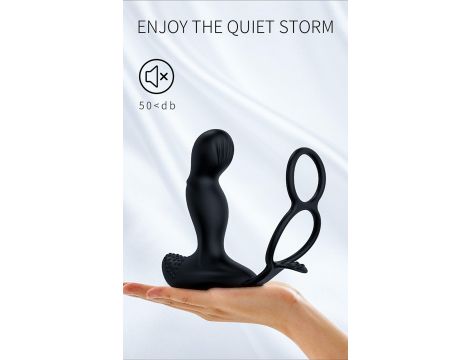 Wibrator-Silicone Massager 7 Function and Heating Function, Black - 17