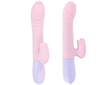 Wibrator-Silicone Vibrator USB 7 Function and Thrusting Function / Heating, pink - 7