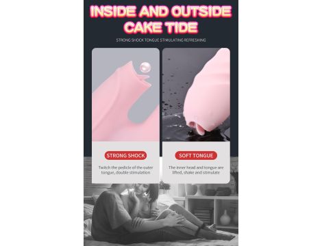 Wibrator-Silicone Vibrator USB 7 Function and Thrusting Function / Heating, pink - 8