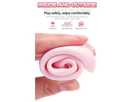 Wibrator-Silicone Vibrator USB 7 Function and Thrusting Function / Heating, pink - 14