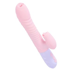 Wibrator-Silicone Vibrator USB 7 Function and Thrusting Function / Heating, pink - image 2