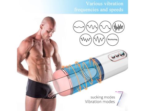 Masturbator-Vibration 7, 7 Sucking modes, Hand - 4