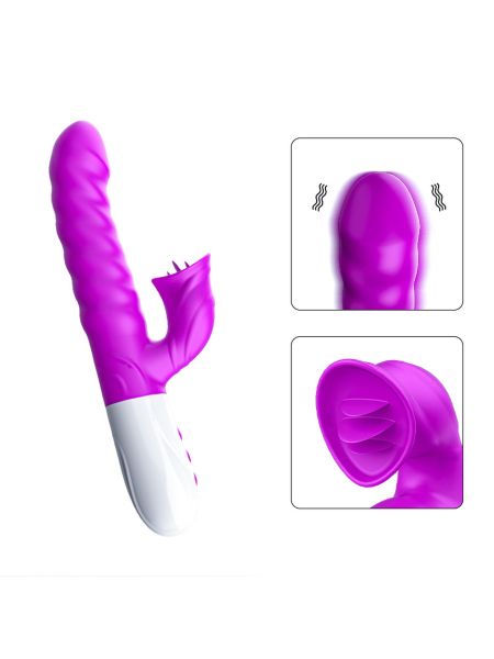 Wibrator-Silicon, Vibrator 7 Function and Heating Mode, PURPLE