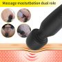 Stymulator-Silicone Massager Black USB 6 Vibration - 6