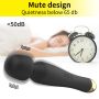 Stymulator-Silicone Massager Black USB 6 Vibration - 8