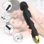 Stymulator-Silicone Massager Black USB 6 Vibration - 10