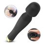 Stymulator-Silicone Massager Black USB 6 Vibration - 13