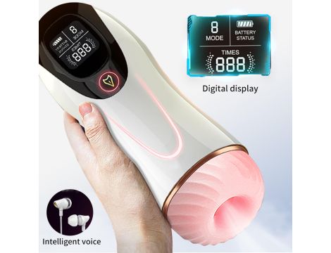 Masturbator-Vibration 8 Vibration modes + Interactive function - 6