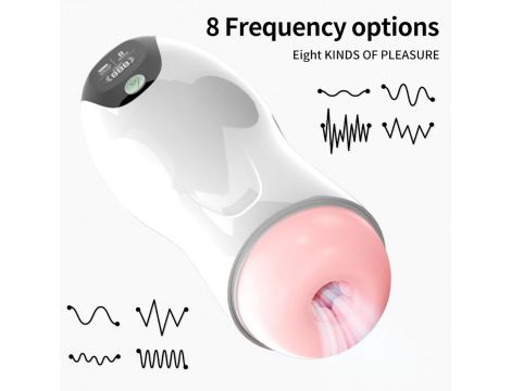 Masturbator-Vibration 8 Vibration modes + Interactive function - 12