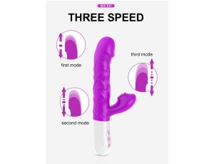 Wibrator- SiliconeTongue Vibrator, USB 10 Function - image 2