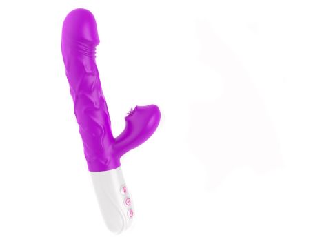 Wibrator- SiliconeTongue Vibrator, USB 10 Function