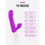 Wibrator- SiliconeTongue Vibrator, USB 10 Function - 5