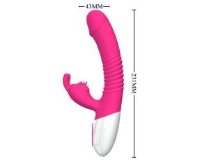 Wibrator- Silicone Vibrator USB 7 Powerful Licking and Thrusting Modes - image 2