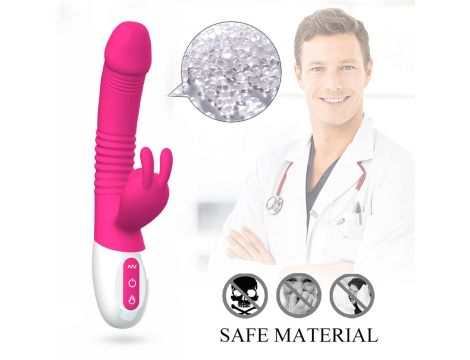 Wibrator- Silicone Vibrator USB 7 Powerful Licking and Thrusting Modes - 8